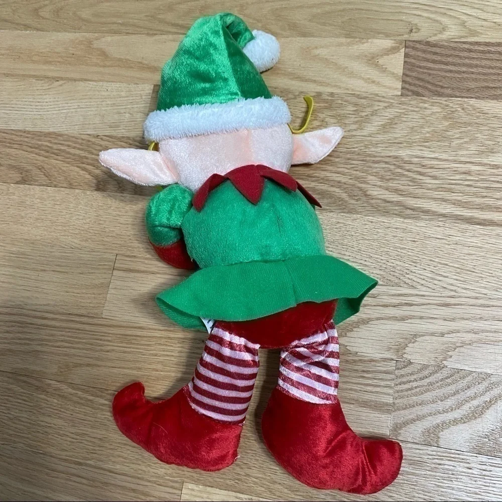 Elf Plush Stuffed Doll Blonde Blue Eye Girl Christmas Holiday